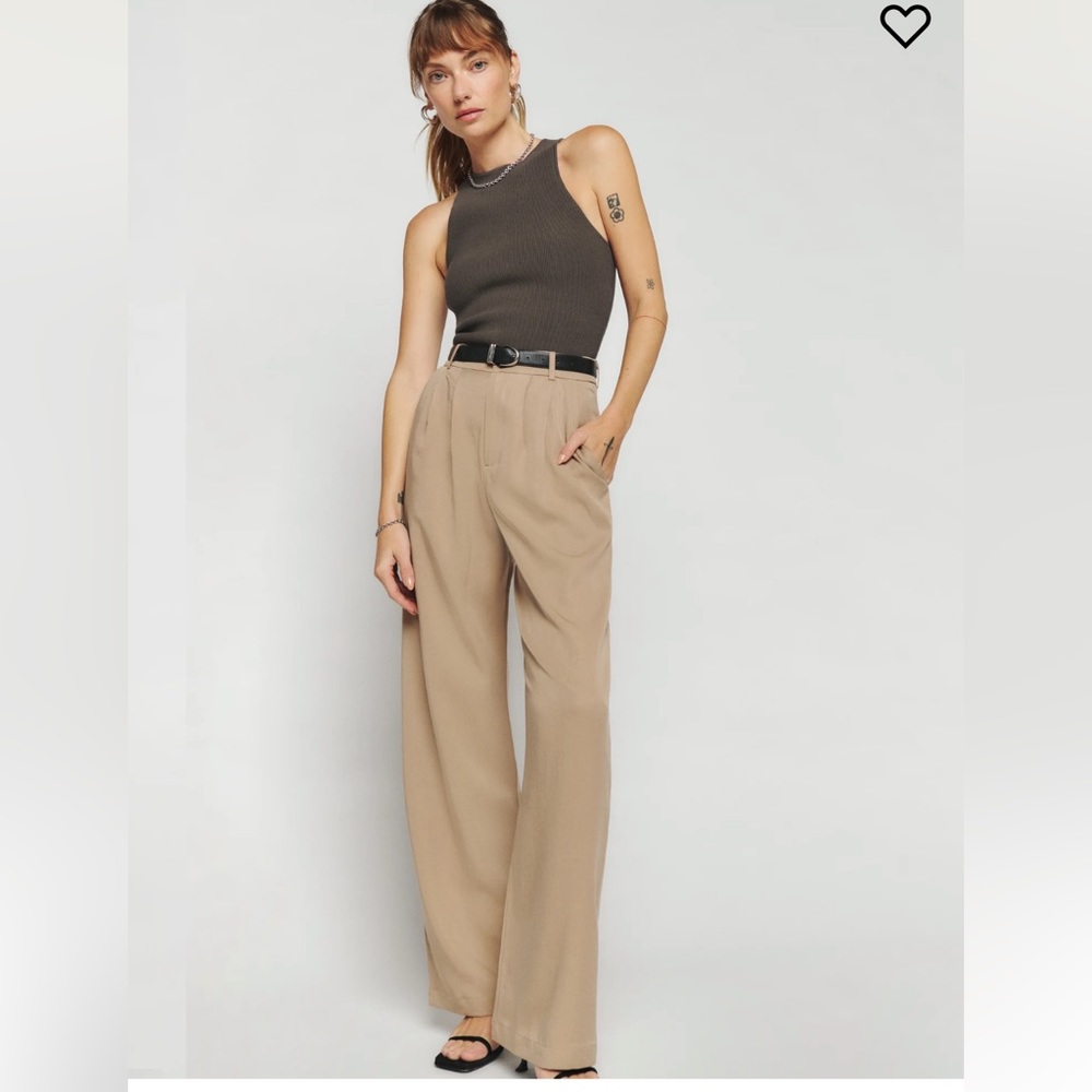 Reformation Mason Pant Khaki